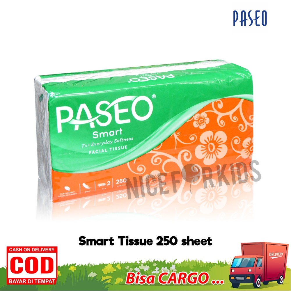 Paseo Smart Tissue 250 sheets Tisu Serbaguna Tisu Wajah Facial Tissue ( 2ply )