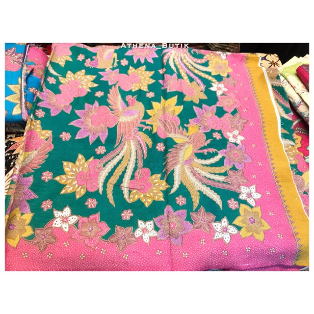 Batik Dolbi Dolby Dobby Doby Doby Sutera Sutra Katun Pola Tulis Merak Cendrawasih Pastel Kain Baron