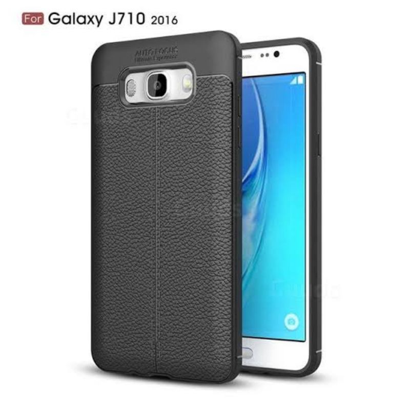 casing Samsung J7 duo autofocus fiber carbon