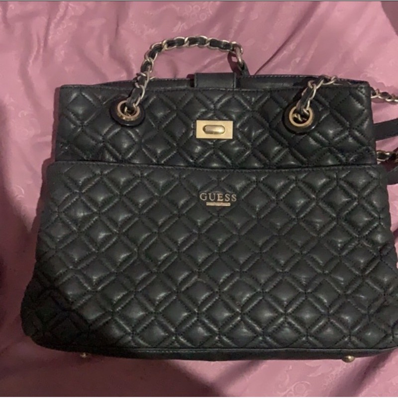 preloved tas guess kulit hitam original store