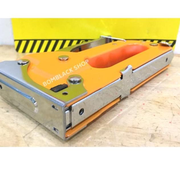 

❁ Stapler Gun KENMASTER Staples Steples Tembak Jok Motor Gun Tacker Oren ✽