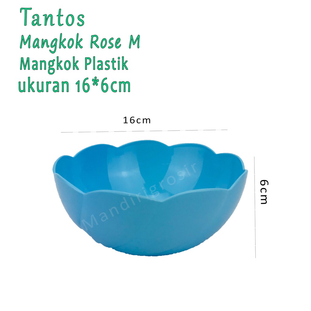 Mangkok bentuk bunga * Mangkok Rose M * Biru *5155