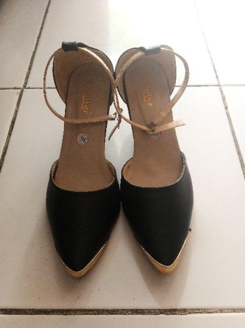 Termurah Infinity High Heels Wanita  Tali  Gelang  Hak Pump 