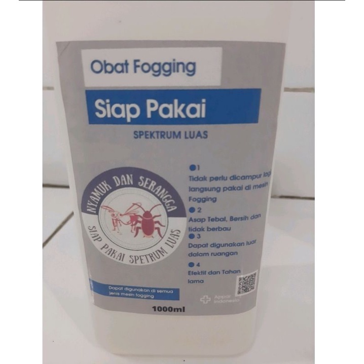 obat fogging siap pakai spektrum Luas waterbased