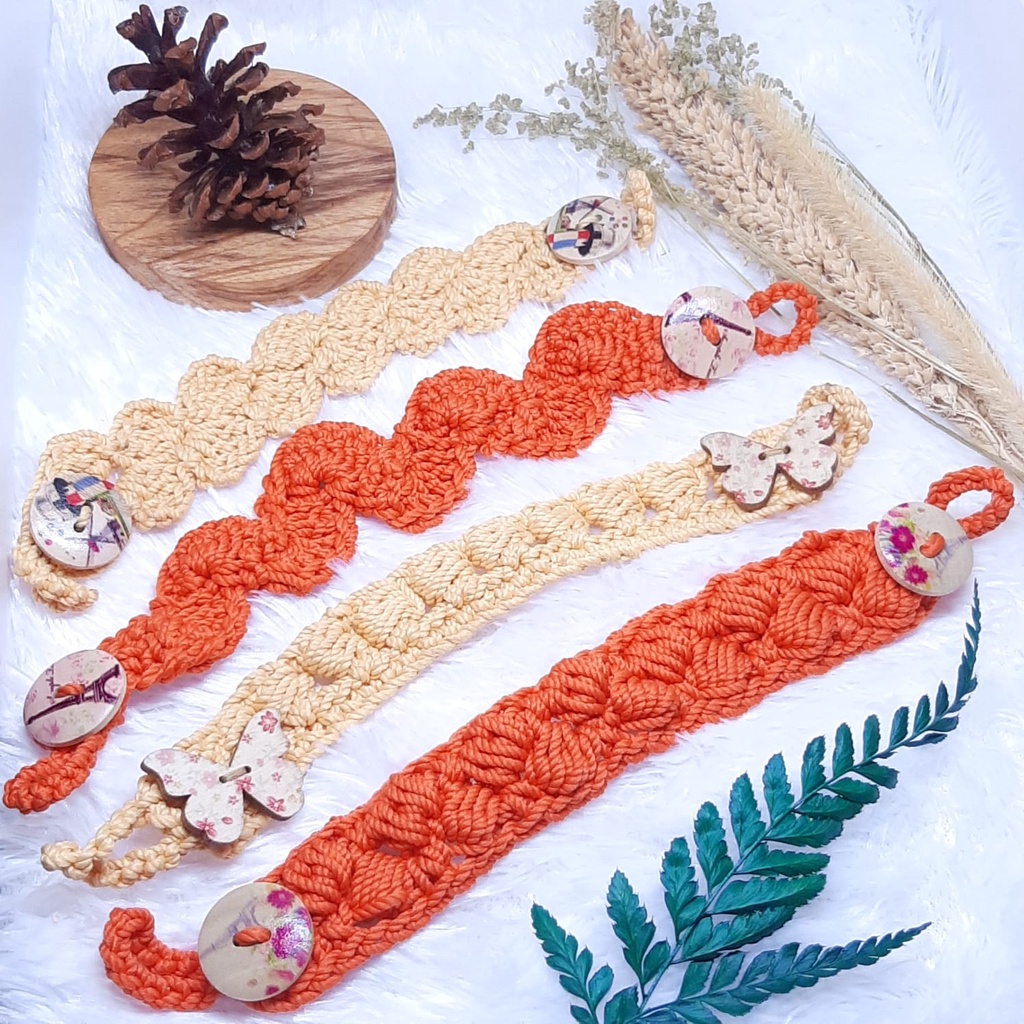 Konektor Masker Rajut/Tali Pengait Masker Earloop/Connector Mask Knit