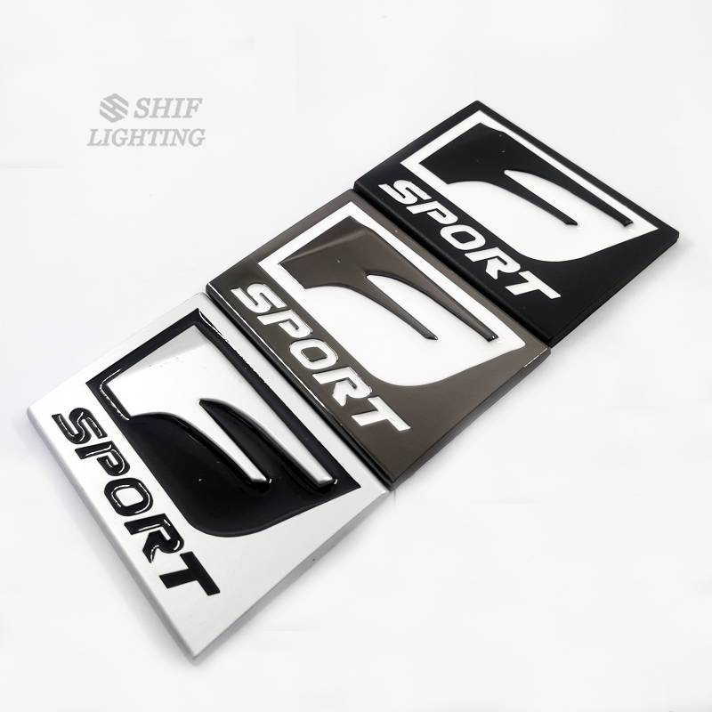 1pc Stiker Emblem Logo Sport Besar Bahan Metal Untuk Dekorasi Mobil Lexus