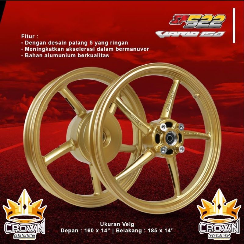 Velg RCB SP522 Ring 14 Honda Vario 125 150
