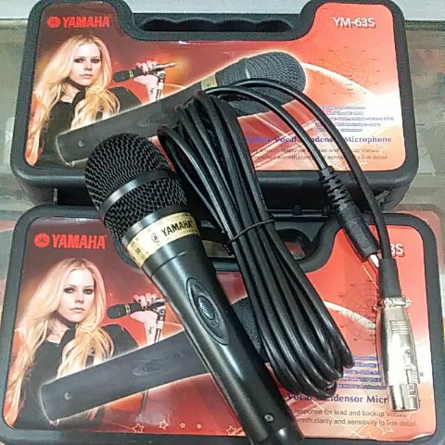 Mic Karaoke Yamaha Microphone YM-63S Mikrofon Kabel