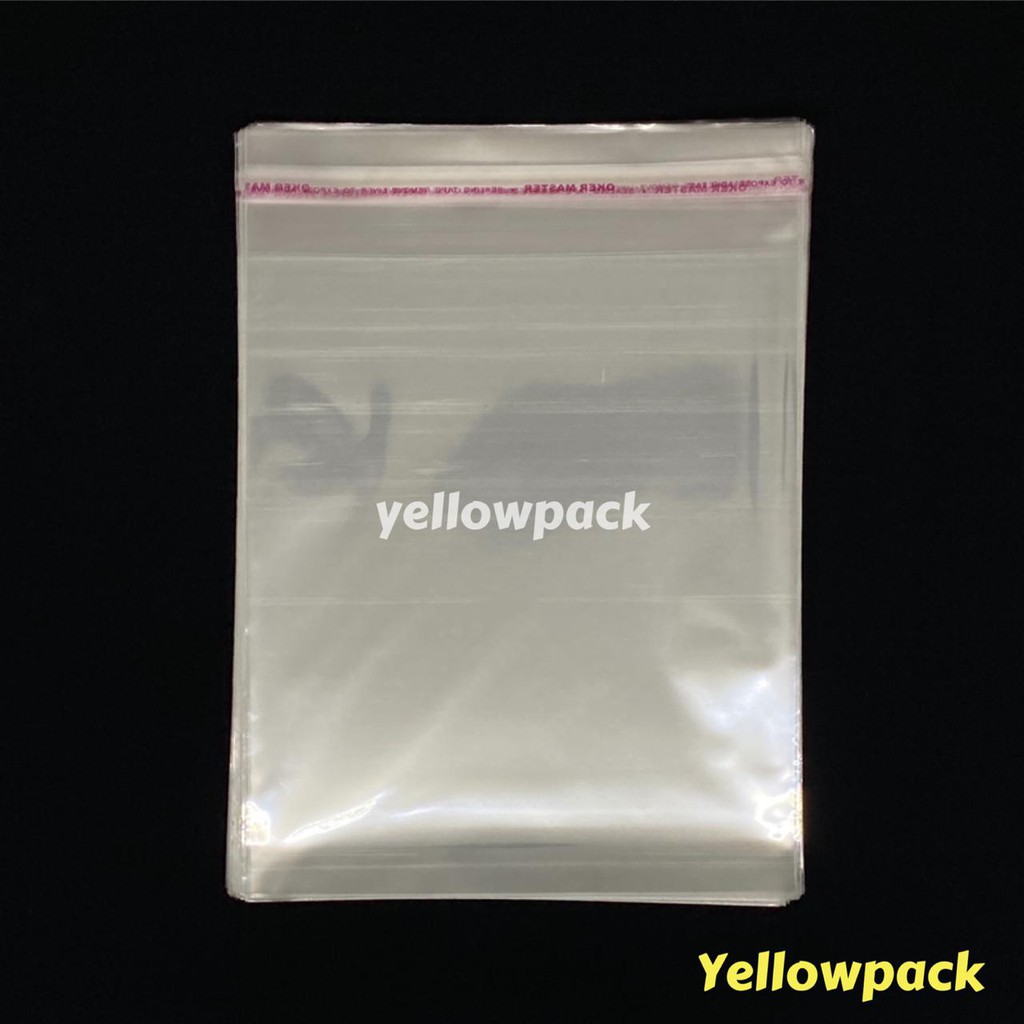 

Plastik Lem 15X18 cm 1 pak @1000 lembar / OPP / plastik Roti, Kue dll uk. 15X18cm Bahan Tebal