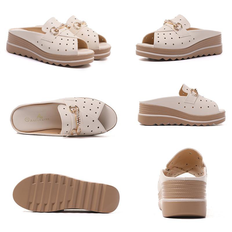 ANELA LYNE WEDGES SANDAL PEEP TOES TSABITA ANE1008 ORIGINAL
