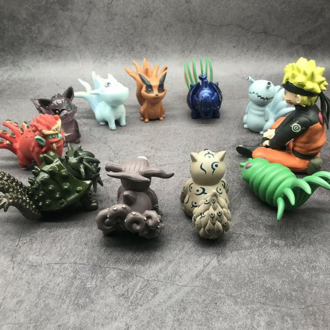 Action Figure Naruto Biju Set 11 - Mainan Anak Koleksi Naruto Kyubi Britaniastoreid