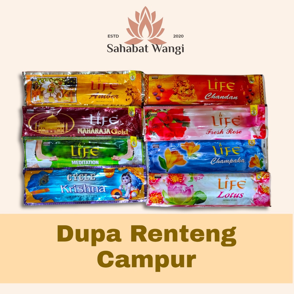 Dupa Hio Wangi India 35stick Renteng Campur