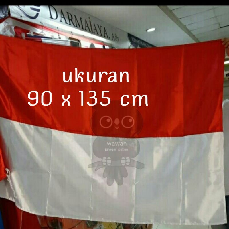 BENDERA MERAH PUTIH UKURAN 90 X 135 CM