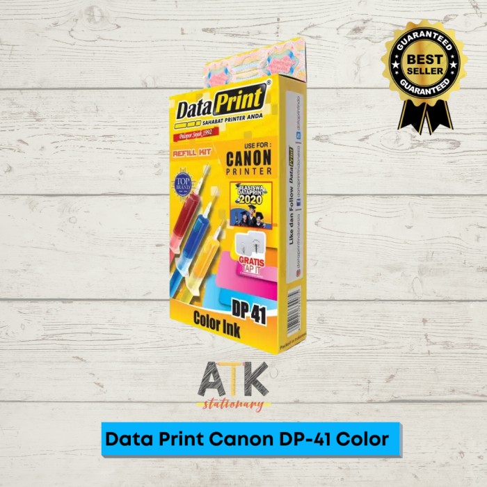 

T6Etfe4E Tinta Suntik Data Print 3 Warna Dp 41 - Printer Canon Atk E57Dtgfe