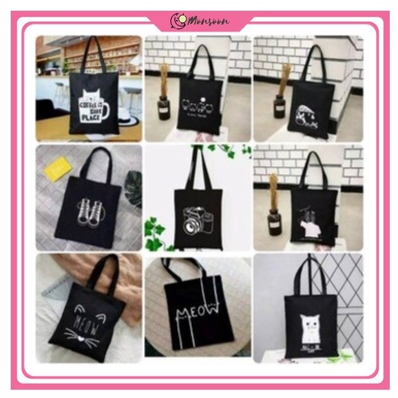 Monsoon - D1514 ToteBag PEREKAT tote bag custom tas tote wanita kpop murah custom motif