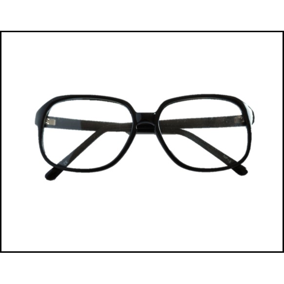 Kacamata Fashion Korea Frame Kotak besar Lensa bening