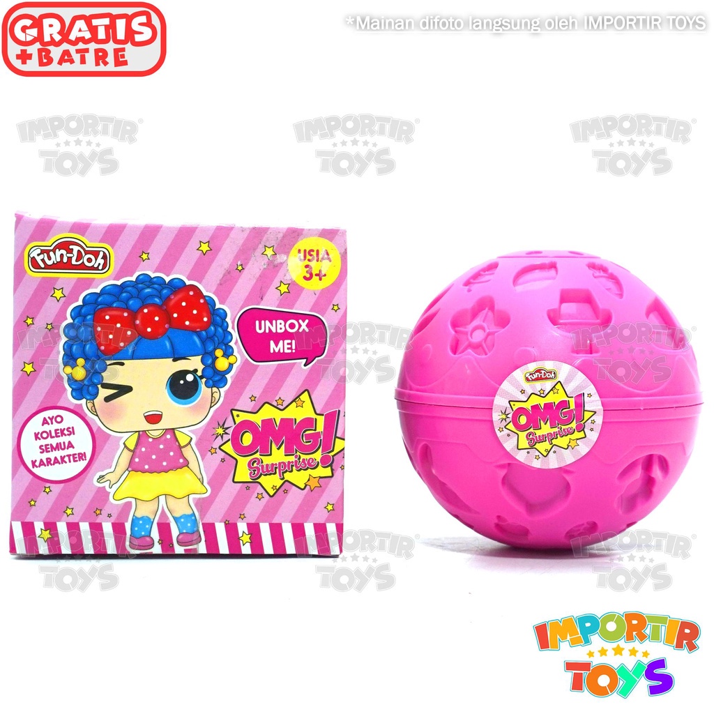 Mainan Boneka LOL Surprise Bola FunDoh Ball Plastisin Mainan Edukasi