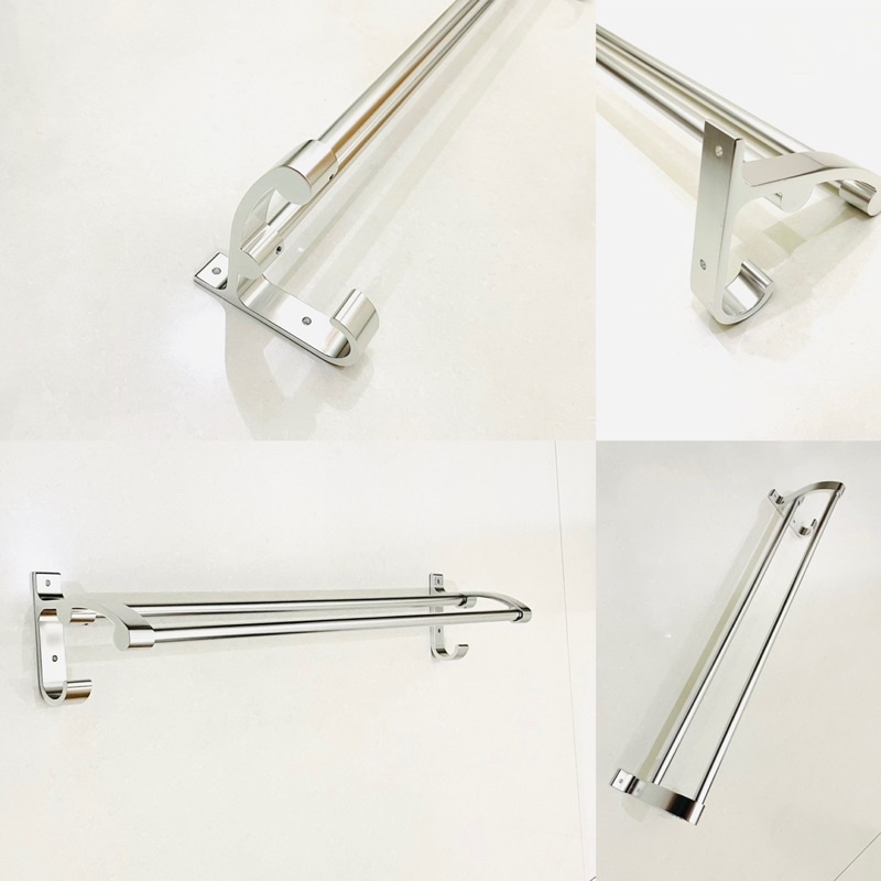 6602 Rak Handuk Dinding 2 Susun - Tempat Handuk Gantungan Towel Rack