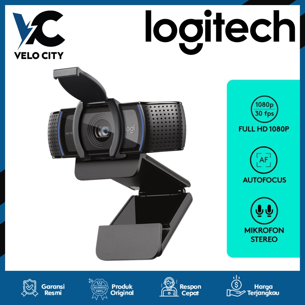 Webcam Logitech C920e HD 1080p - Original Garansi Resmi 3 Tahun