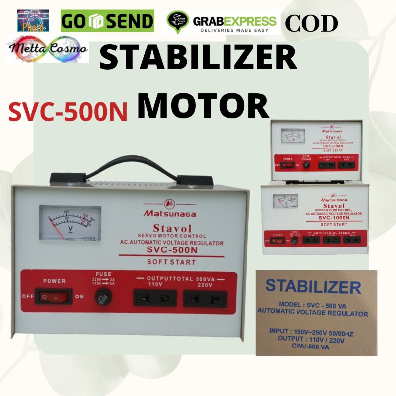 MATSUNAGA Stabilizer Listrik SVC 500N Stavol Listrik Matsunaga 500W