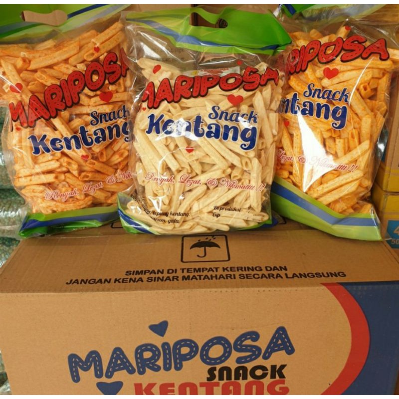 

Mariposa kentang stik 250 gram X 5 pax