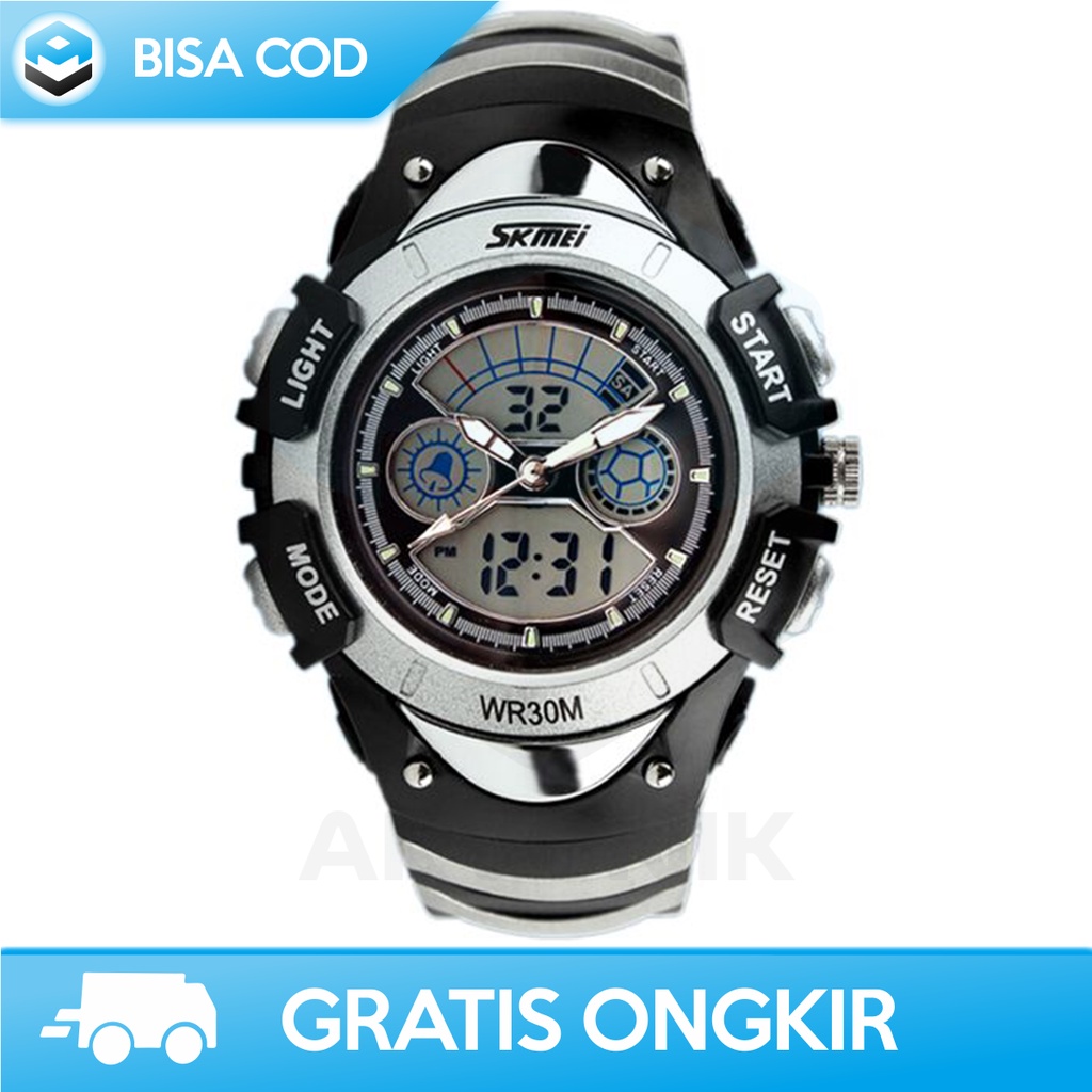 JAM TANGAN ANAK COWOK OLAHRAGA DIGITAL ANALOG SKMEI AD0998 ORI ANTI AIR