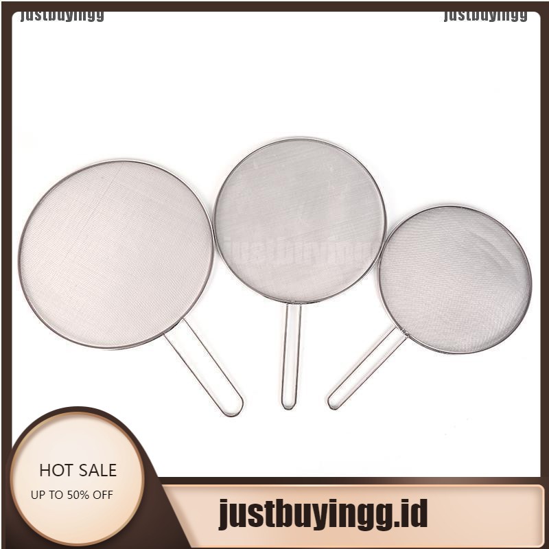 JB✪ 1X stainless steel cover lid oil proofing frying pan splatter screen spill proof