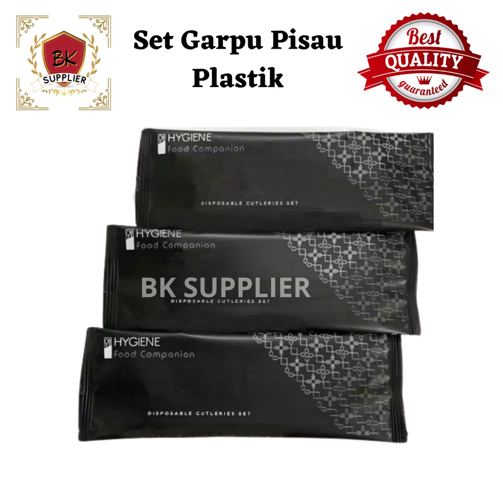Set Garpu & Pisau Plastik 1pcs / Garpu Plastik / Pisau Plastik / Garpu Pisau Plastik