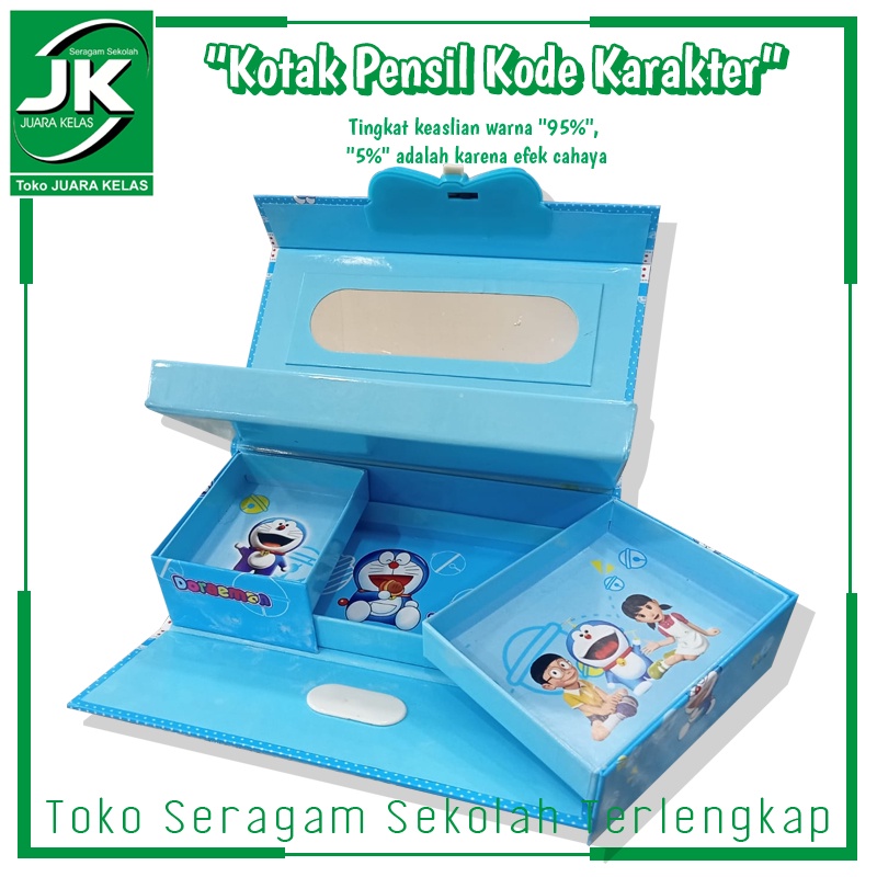 

[Toko Juara Kelas] Kotak Pensil Kode karakter 3D TANPA LAMPU 3 SUSUN Ada Cermin - Tempat Alat Tulis Sekolah - Tempat Tulis Karakter