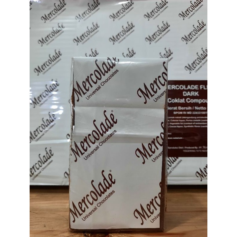 

MERCOLADE FLEXY DARK CHOCOLATE COMPOUND 500 GR / COKLAT BATANG