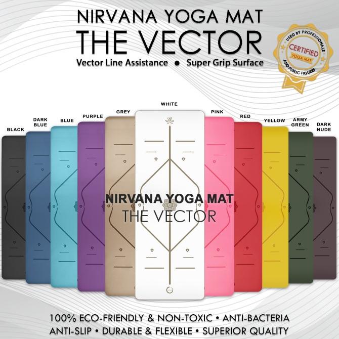 NIRVANA THE VECTOR matras yoga - 1 Mat Saja, PINK