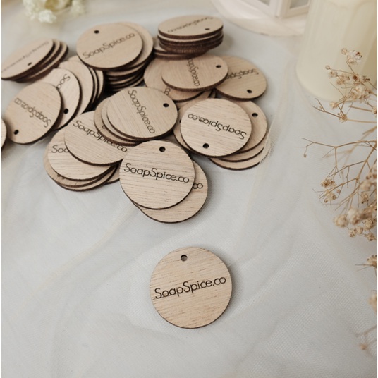 Wooden Custom Logo Hang Tag