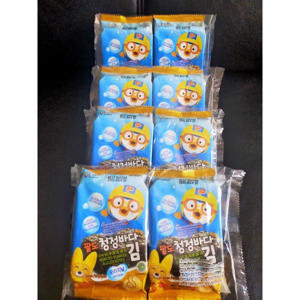 

Pororo seaweed paldo nori 2 x 5 gr isi 2 pack/rumput laut pororo