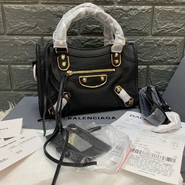 Balenciaga mini city edge full receipt