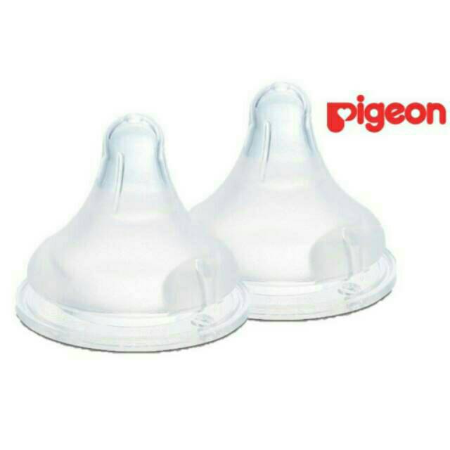 Pigeon peristaltic plus nipple dot empeng botol susu wide neck size SS S M L