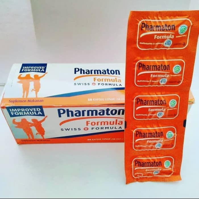 Pharmaton Formula Strip '5 Kapsul Multivitamin dan Mineral ORIGINAL-BPOM (EXP JAN 2024)