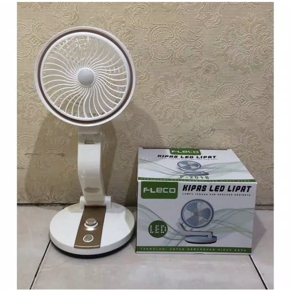 COD KIPAS ANGIN LED FLODING FAN FLECO F-2018 / KIPAS ANGIN LIPAT FLECO F-2018 TERBARU