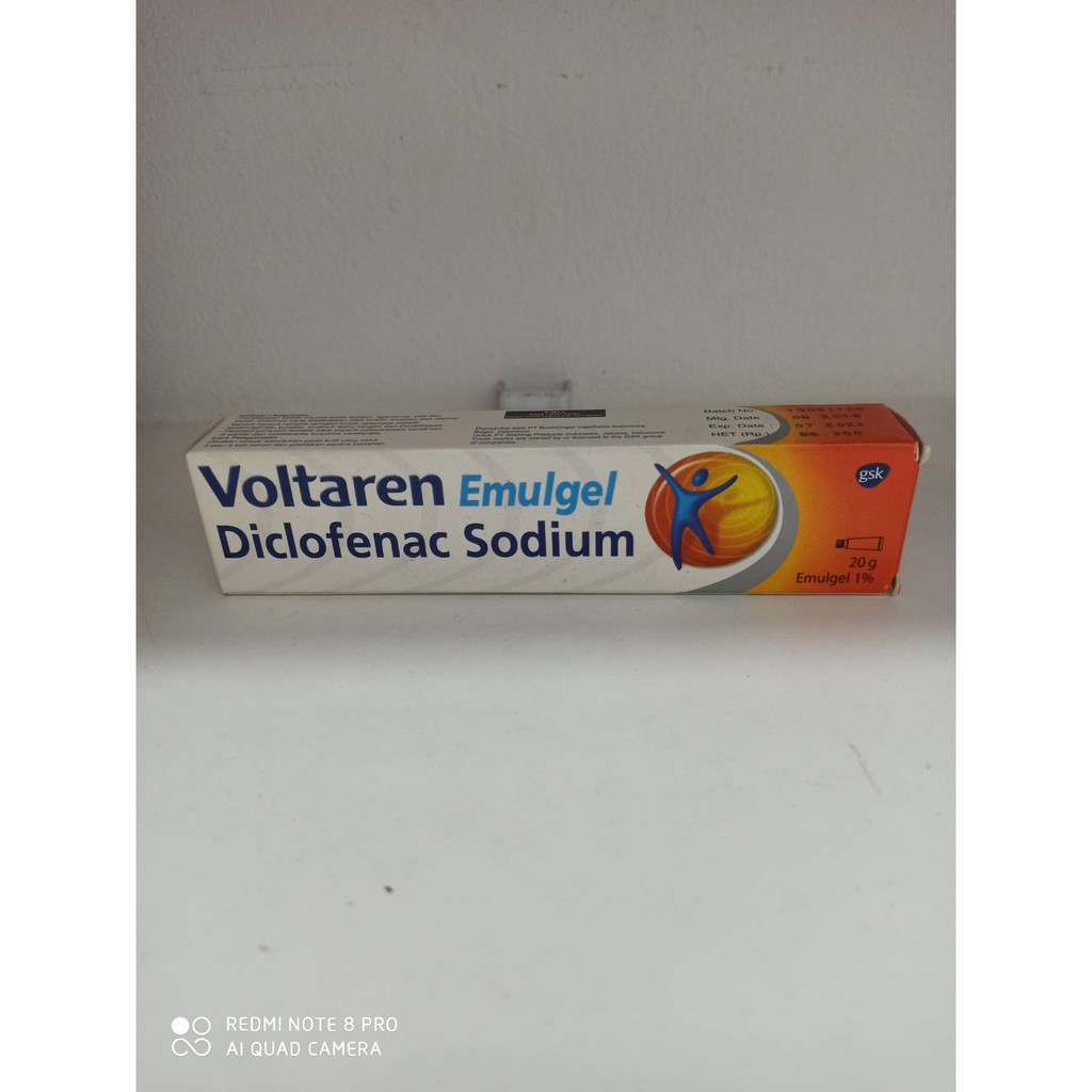 VOLTAREN EMULGEL 20G RAM DICLOFENAC SODIUM TERKILIR SENDI TENDON