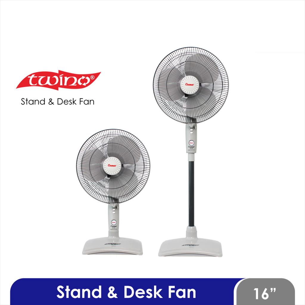 Kipas Angin Meja Duduk Berdiri Stand Fan Desk Fan Cosmos 2 IN1 16 Inch 16&quot; 16-SN / 16SN / 16 SN