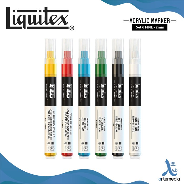 

Mantap Cat Akrilik Liquitex Marker Fine 2Mm Set 6 Classic Acrylic Color Diskon