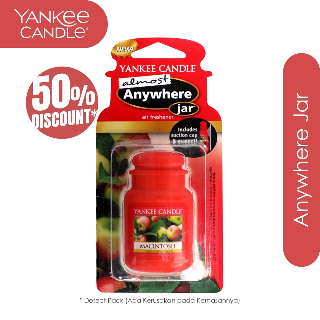 Yankee Candle - ANYWHERE JAR - MACINTOSH (Defect Pack)