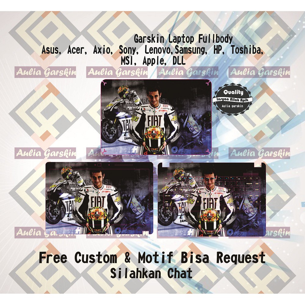 Garskin Laptop Compaq Presario CQ43 Full Body motif 46 - free custom