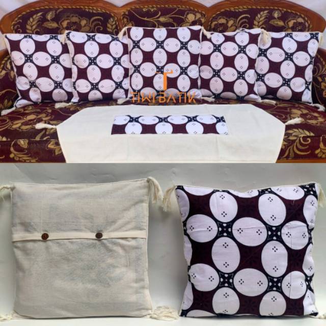 Sarung Bantal Kursi Set Taplak Meja