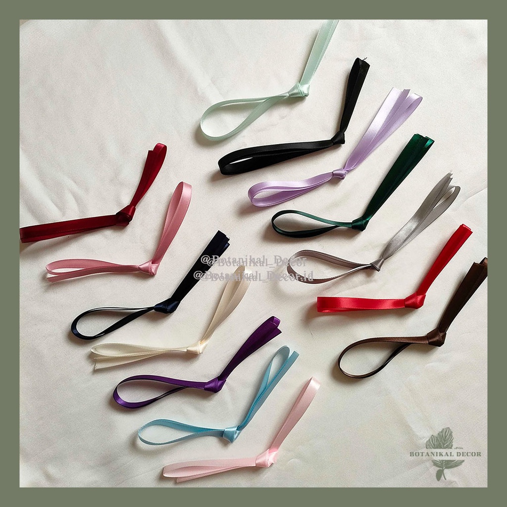 

Ribbon Pita Satin Hias Dekorasi Buket Bouquet Bunga Gift Pesta Color Warna