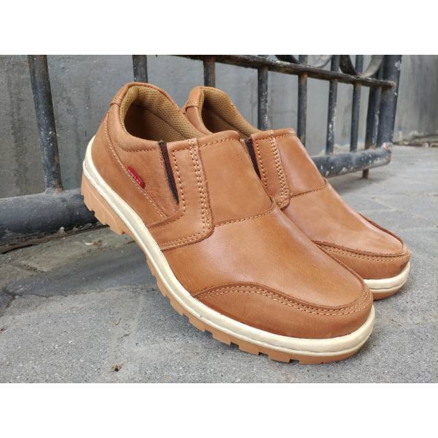 Sepatu Casual Kasual Pria Kulit Asli Jaminan uang kembali