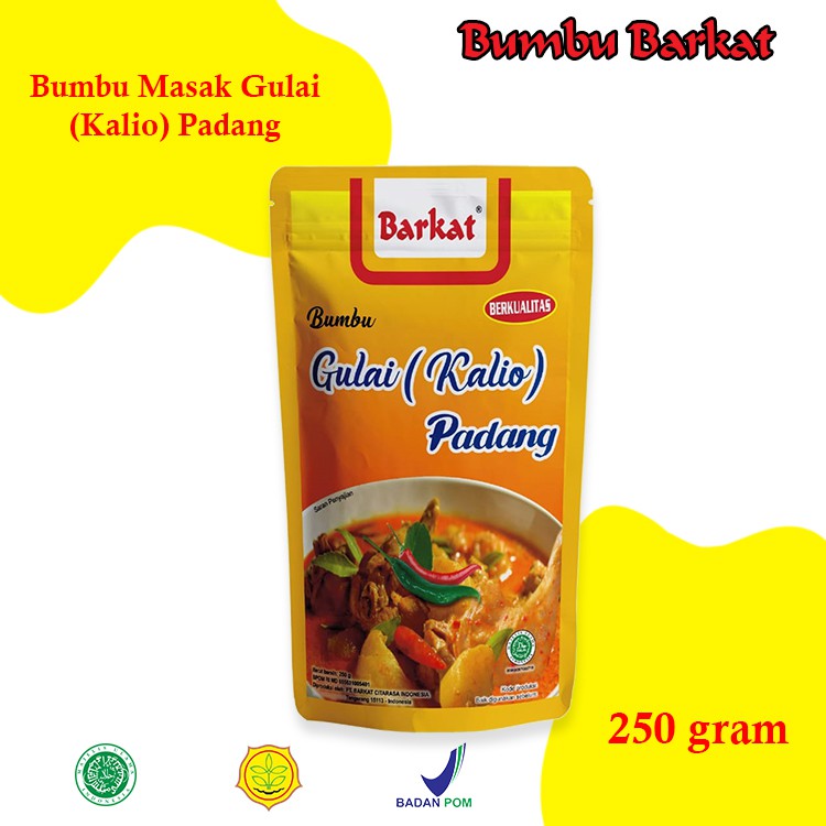 

Bumbu Gulai Kalio Barkat 250 gram Harga 1 pcs Bumbu khas sejak 1939