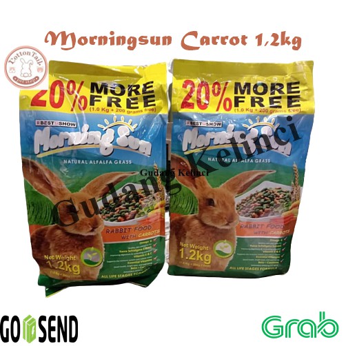 Makanan Kelinci / Rabbit Food MORNING SUN CARROT 1.2 KG