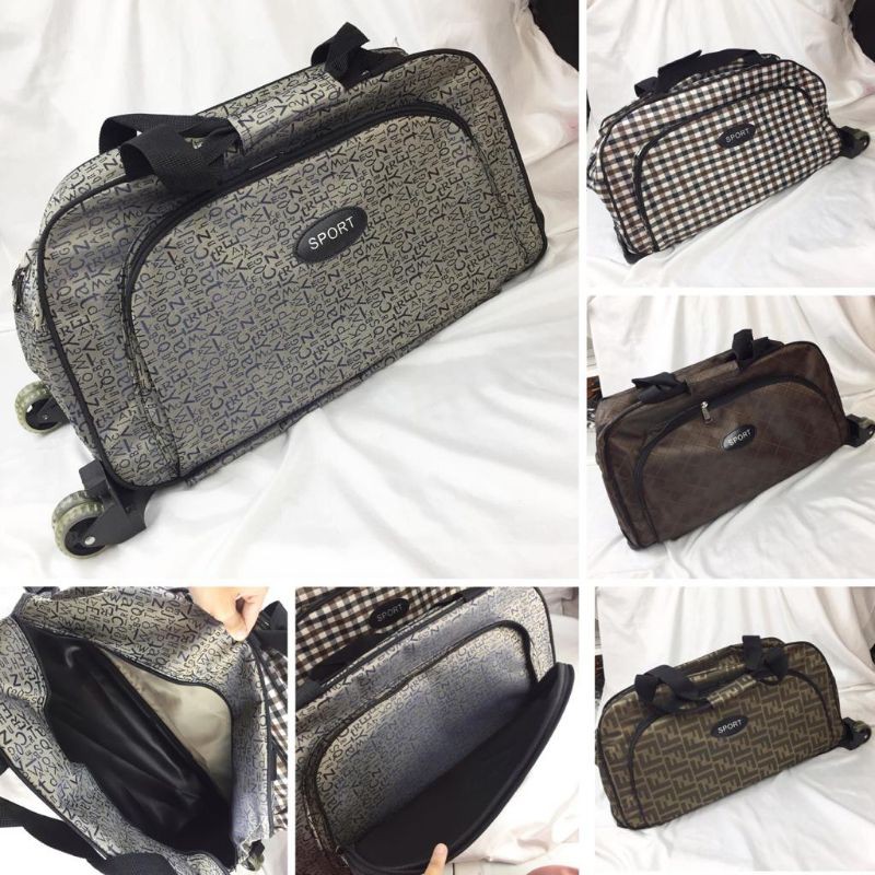 TAS BAJU PAKAIAN TROLLY BAG TRAVEL BAG TAS CABIN KOPER TRAVEL KABIN WANITA IMPOR PAKAI RODA IMPORT S