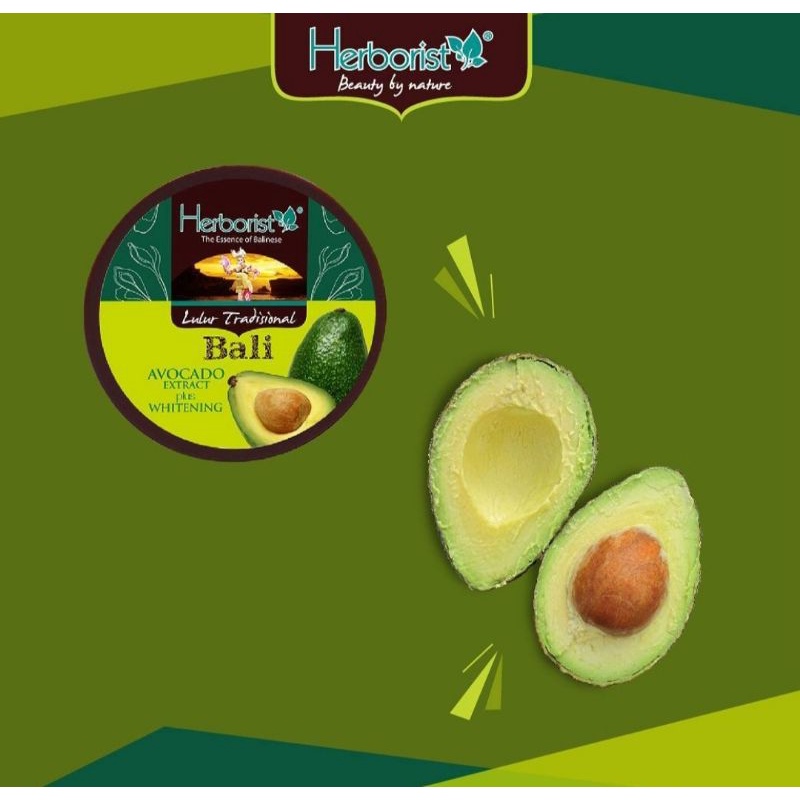 ☀️cahaya acc☀️HERBORIS LULUR TRADISIONAL BALI AVOCADO EXTRACT PLUS BRIGHTENING