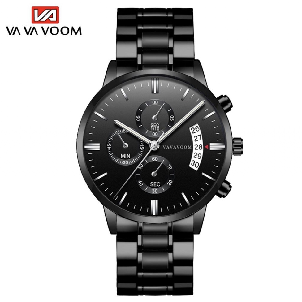 Jam Tangan Pria VAVA VOOM 214 / 8226 VAVAVOOM Tahan Air Stainlees Steel Anti Karat Premium Original